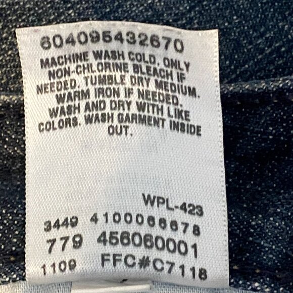 Levi's Mid Rise Straight 552 Blue Jeans Sz 4 Long  30.5x32.5" #99Q - Picture 10 of 10